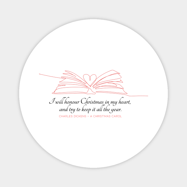 A Christmas Carol quote Magnet by Miss Pell